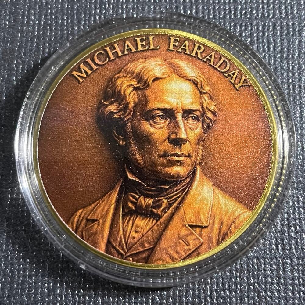 Michael Faraday Collectible Coin & Protective Case